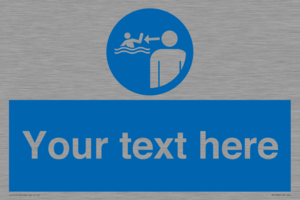 Custom mandatory keep children under supervision in the aquatic environment